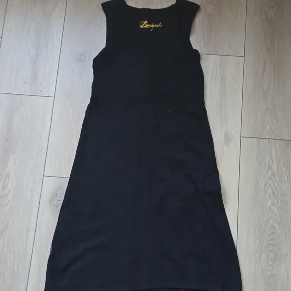 Desigual Black Dress with Colorful Embroidery size M - Picture 7 of 12